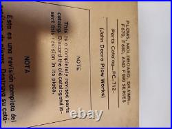 John Deere F640 F650 F660 Series Drawn Moldboard Plow Parts Catalog PC684 BOTTOM John Deere F640 F650 F660 Series Drawn Moldboard Plow Parts Catalog PC684 BOTTOM