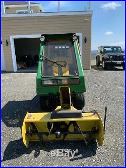 John Deere F925 Commercial Tractor Mower, Leaf System, Snowblower, Plow, Brush