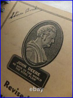 John Deere Farm Equipment Retail Prices Store Salesmen Book 1948 Plow Company IL