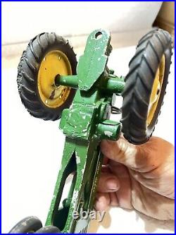 John Deere Farm Toy Model A tractor Manure And Bottom Plow