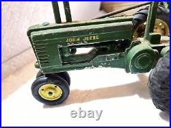 John Deere Farm Toy Model A tractor Manure And Bottom Plow