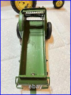 John Deere Farm Toy Model A tractor Manure And Bottom Plow