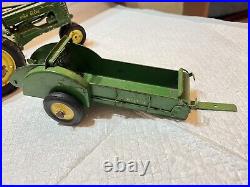 John Deere Farm Toy Model A tractor Manure And Bottom Plow