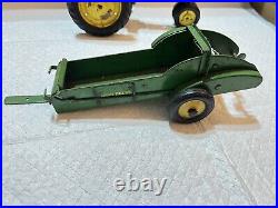 John Deere Farm Toy Model A tractor Manure And Bottom Plow