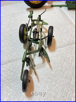 John Deere Farm Toy Model A tractor Manure And Bottom Plow