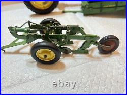 John Deere Farm Toy Model A tractor Manure And Bottom Plow