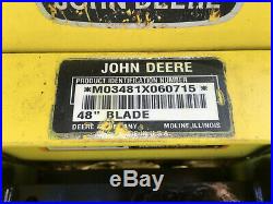 John Deere GX345 48Snow Plowith48deck