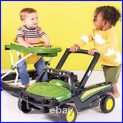 John Deere Gator 4-in-1 Baby Walker with Removable Steering Wheel, Green