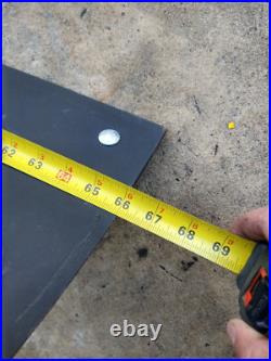 John Deere Gator OEM 66 inch Snow Plow Front Blade and Wear Bar AUC17294 UC26521