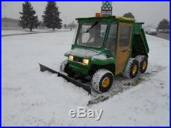 John Deere Gator Tx 6x4, Enclosed Cab, Diesel, Power Dump, Snow Plow, Low Hours