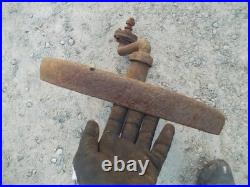 John Deere H JD Tractor rear plow steel wheel with mounting hub bracket HARDTOFIND