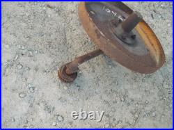 John Deere H JD Tractor rear plow steel wheel with mounting hub bracket HARDTOFIND