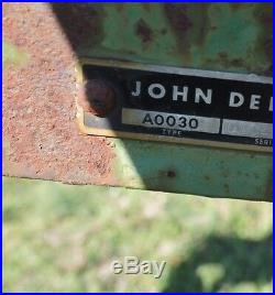 John Deere JD No. 30 1 Bottom Breaking Plow 950 1050 Cat 1 3pt Hitch