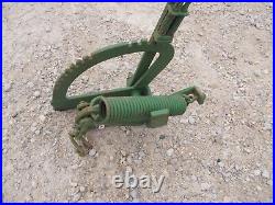 John Deere JD Tractor cultivator implement mower plow hand lift spring bracket