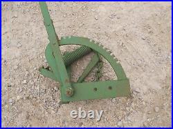 John Deere JD Tractor cultivator implement mower plow hand lift spring bracket