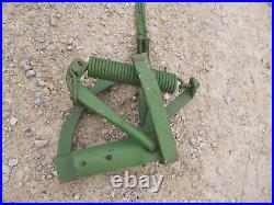 John Deere JD Tractor cultivator implement mower plow hand lift spring bracket