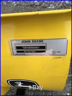 John Deere L108 L110 L111 L120 L130 LA150 LA175 Lawn Mower 46 Front Snow Plow