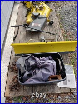John Deere L130 46 Riding Mower W Deck Plow Bagger Chains Belts Parts Running John Deere L130 46 Riding Mower W Deck Plow Bagger Chains Belts Parts Running