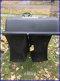 John Deere L130 Riding Mower With Attachments Snow Plow Bagger And More