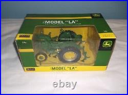 John Deere LA Tractor With L-12 Cultivator By SpecCast 1/16 Scale FREE SHIP NIB