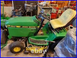John Deere LX176 Tractor with 6 John Deere attachments incl Snow Plow