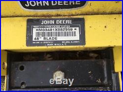 John Deere LX GT GX 325 345 48 Snow Plow Blade LX280 LX288 GT235 GT245 GX345