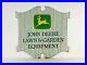 John_Deere_Lawn_Garden_Equipment_2_sided_colonial_tractor_plow_farm_sign_01_pufd