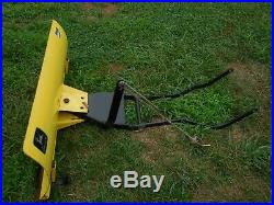 John Deere Lawn Tractor 42 Inch Snow Plow L Series with Lift Rod Came Off L178