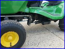 John Deere Lawn Tractor X304, 17HP, 375hrs, 44 Snowblower, 42 Mower, 46 Plow