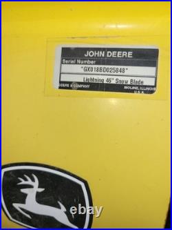 John Deere Lightning Snow Blade 46