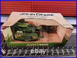 John Deere Lindeman Crawler with2 Bottom Plow 1/16 Diecast Replica by SpecCast