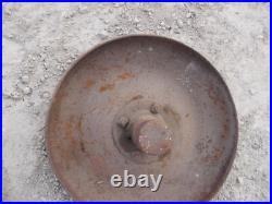 John Deere MT JD M Tractor plow rear steel tail wheel with center hub