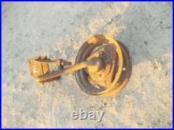 John Deere M JD Tractor rear plow steel wheel & hub & mounting bracket