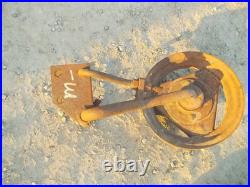 John Deere M JD Tractor rear plow steel wheel & hub & mounting bracket