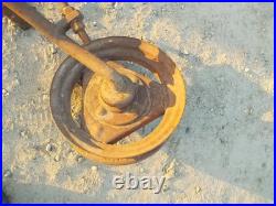 John Deere M JD Tractor rear plow steel wheel & hub & mounting bracket