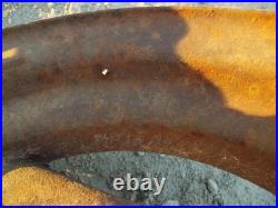 John Deere M JD Tractor rear plow steel wheel & hub & mounting bracket