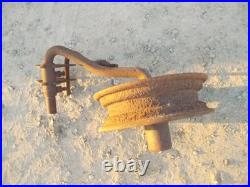 John Deere M JD Tractor rear plow steel wheel & hub & mounting bracket