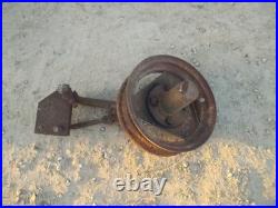 John Deere M JD Tractor rear plow steel wheel & hub & mounting bracket