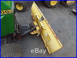 John Deere Model 400 54 2 Way Up And Down Hydr Snow Plow Blade With Manual Turn