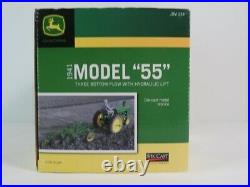 John Deere Model 55 Three Bottom Plow SpecCast 116 Scale Die Cast NIB Precision