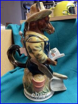 John Deere Plow Horse Character Stein German Made By M Cornell Inc Ex Condition John Deere Plow Horse Character Stein German Made By M Cornell Inc Ex Condition