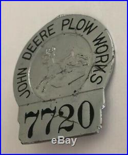John Deere Plow Works Employee Badge 7720 (Vintage) A37