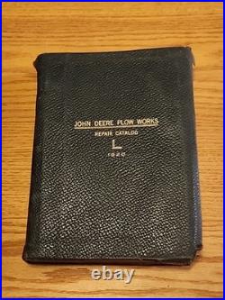 John Deere Plow Works Repair Catalog L 1920