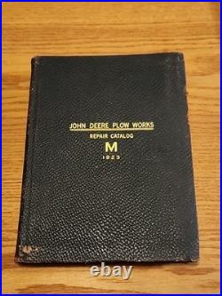 John Deere Plow Works Repair Catalog M 1923