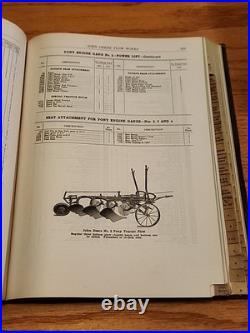 John Deere Plow Works Repair Catalog M 1923