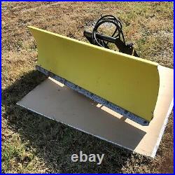 John Deere Snow Plow With Hydraulic Hoses, Tire Chains, Quick Hitch 400series 54in