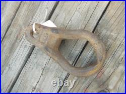 John Deere Tractor Original JD logo drawbar plow clevis with WEAR