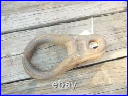 John Deere Tractor Original JD logo drawbar plow clevis with WEAR