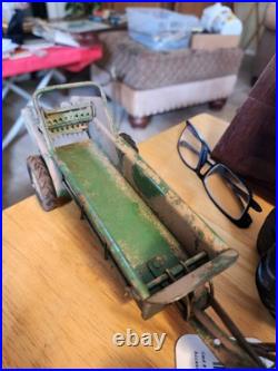 John Deere Tractor Plow and Spreader