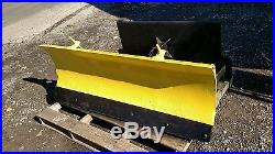 John Deere Tractor Quick Hitch Attach Skid Steer Snow Plow Power Angle 5